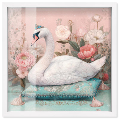 «Swan Princess Glam Art Shadowbox» par Art Remedy