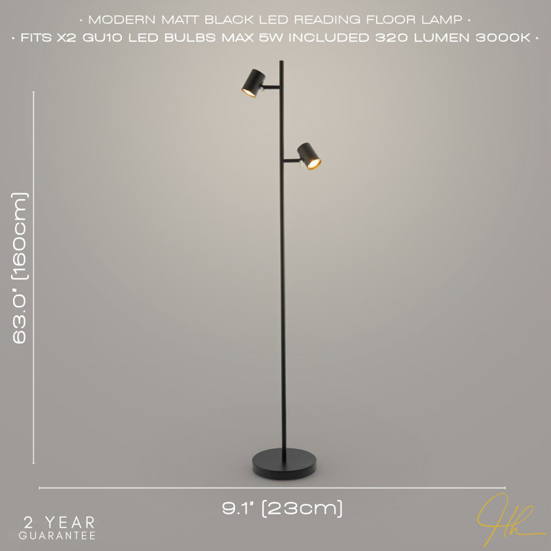 145cm Matte Task Floor Lamp