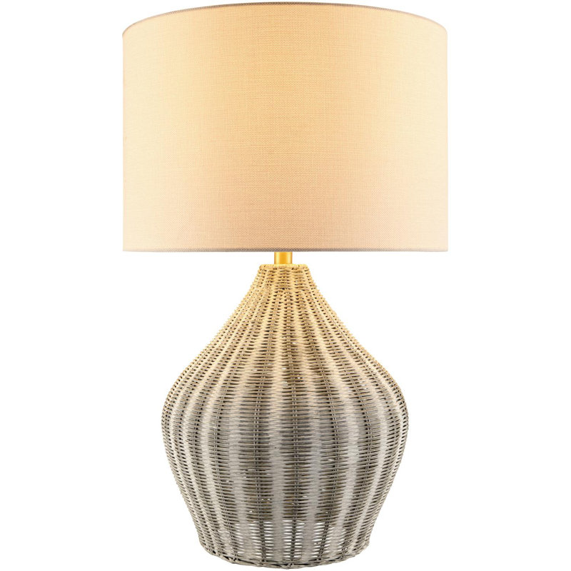 Bernth Table Lamp, Beige, Gray