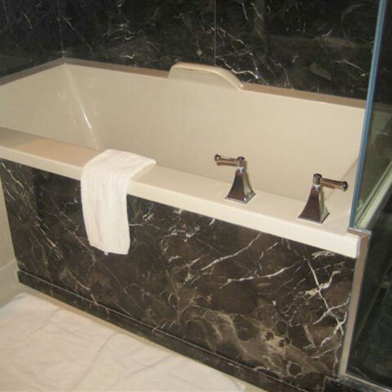 Kayla 74'' x 42'' Air Acrylic Bathtub, White, White