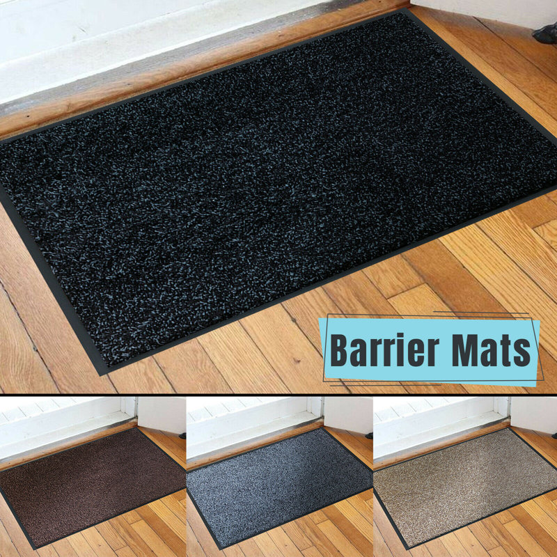 Folrich Solid Colour Non-Skid Kitchen Mat, Brown, 80cm W x 120cm L