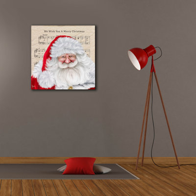 Epic Graffiti 'We Wish You A Merry Christmas'  by Ashley Bradley Canvas Wall Art