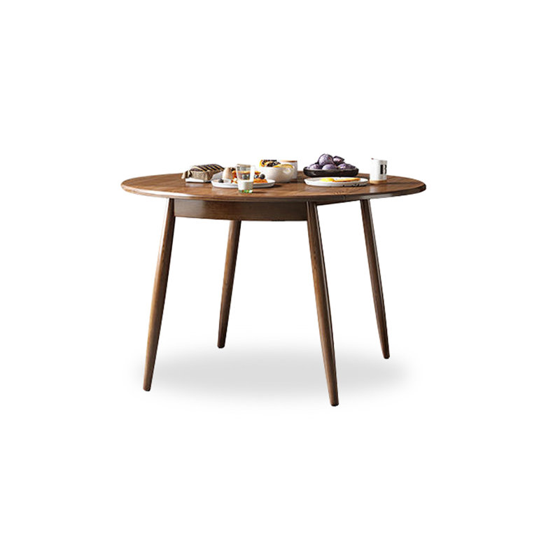 Table de salle à manger ronde brune pour salle à manger / cuisine, H 29,92 po x L 47,24 po x l 47,24 po