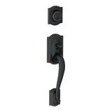 Camelot Exterior Portion Handleset with Single Cylinder Deadbolt (Interior Portion Sold Separately)