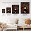 Wall Art Print Arachnophilia Oil Painting Black Woman and Arachnid Spider Friends Halloween Conceptual Poster