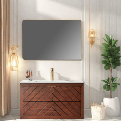 Meuble-lavabo en contreplaqué moderne
