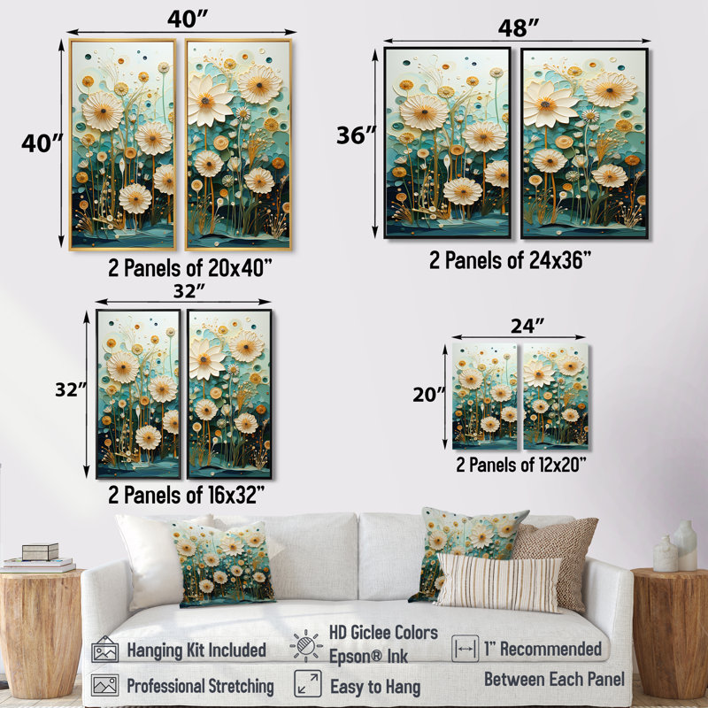 «Green Blue Tranquil Oasis III - Abstract Botanicals», art mural, 36" H x 48" W, Impression encadrée flottante, Black