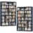 84" Tall Double Wide Bookshelf 7-Tier Bookcase with 28 Storage Cubes, Large Capacity Shelving Unit for Books & Decor, (Set of 2)-1432080141