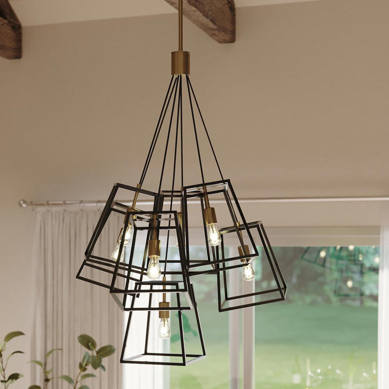 Poulan 7 - Light Bronze Cluster Pendant