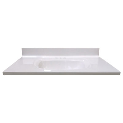 Plateau de meuble-lavabo simple 37 po