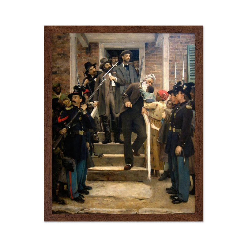 Les derniers moments de John Brown, 11"H x 14"W, Poster, Brown Framed