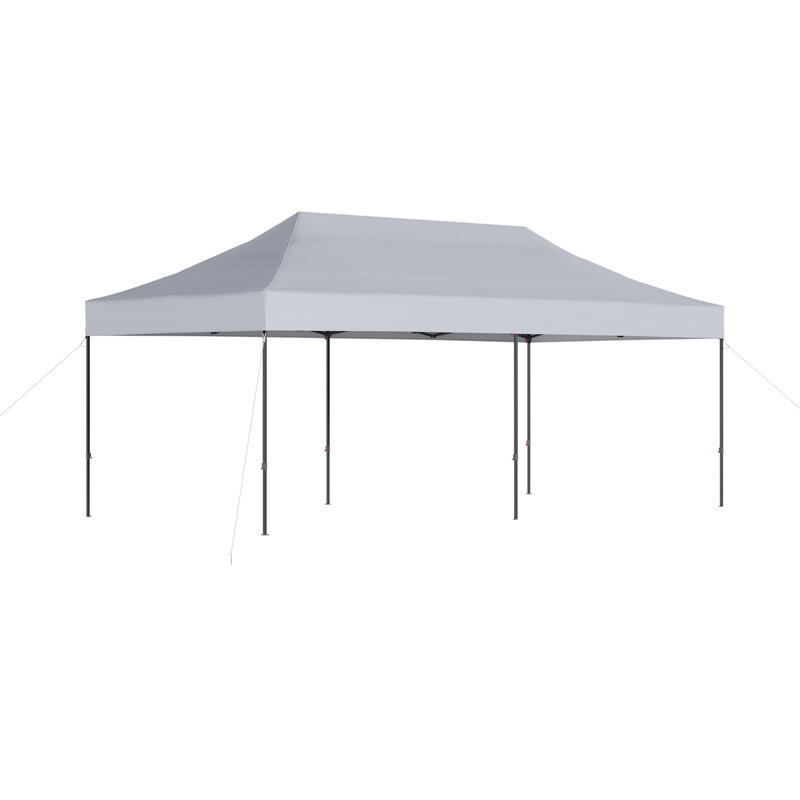 Canopy Tent, Heavy Duty Pop up Canopy, 20 ft x 10 ft, White