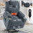 Up To 350 LBS Chenille Power Lift Recliner Chair, Heavy Duty Motion Mechanism With 8-Point Vibration Massage And Lumbar Heating, USB And Type-C Ports, Stainless Steel Cup Holders-1309812356
