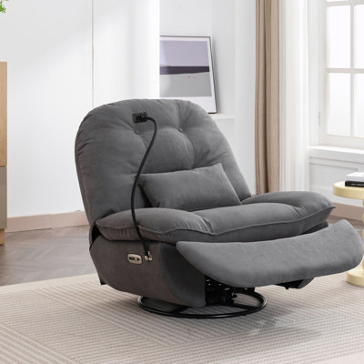 Upholstered Swivel Recliner