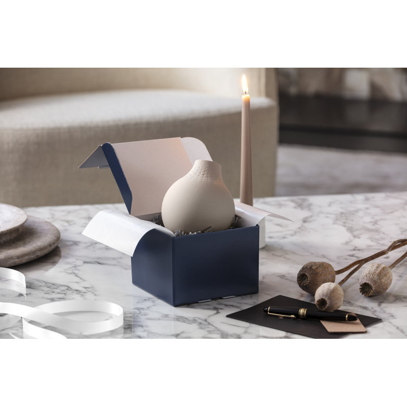 Villeroy & Boch - Manufacture Collier Sand, Small Vase Perle, 4.75 in, Premium Porcelain, Beige