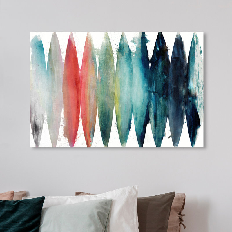 «Abstract Paradise Found», reproduction d'art sur toile, H 20 po x l 30 po x 1,5 po, Toile tendue