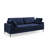 Jeses 84.3" W Square Arms Sofa with Metal Legs and Button Tufting -1633131932