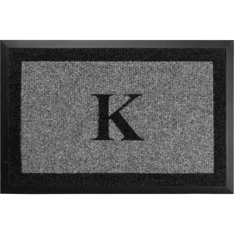 Tapis d'extérieur antidérapant Asai, l 36 po x L 60 po, Gris, K