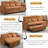 82" Modern 3 -Seater Reversible Recliner Sofa,Convertible Full Sleeper Sofa Bed-962501750