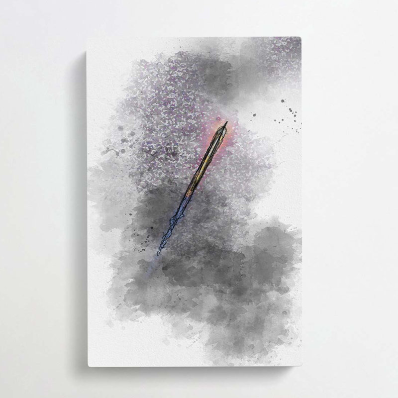 Blast off in Abstract - Wrapped Canvas, 91cm H x 60cm W x 3cm D