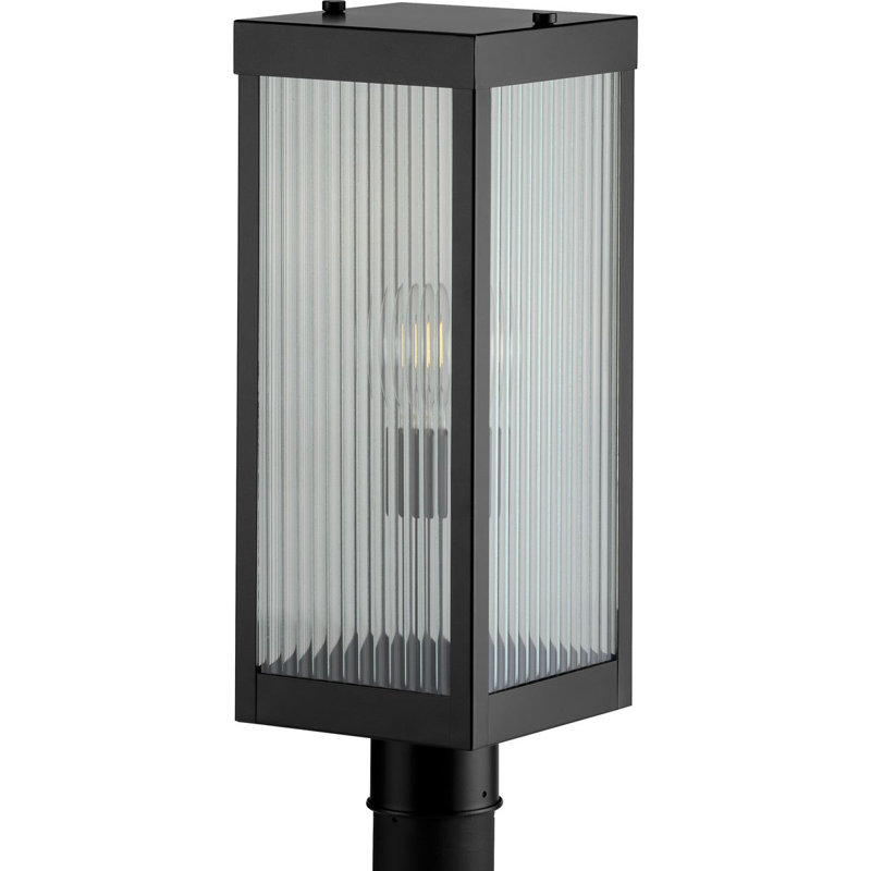 Tête de lanterne noire à 1 lumière H 18,75 po Brooklinn