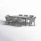 Inaya 82.68'' Rectangular 8 - Person Outdoor Dining Set with Cushions