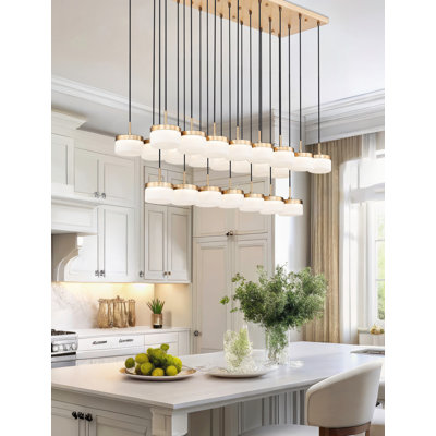 Renaud Modern Gold 23 Light Linear Chandelier