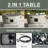3-Piece Conversation Set with Fire Pit Table