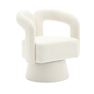 Busra Upholstered Swivel Barrel Chair