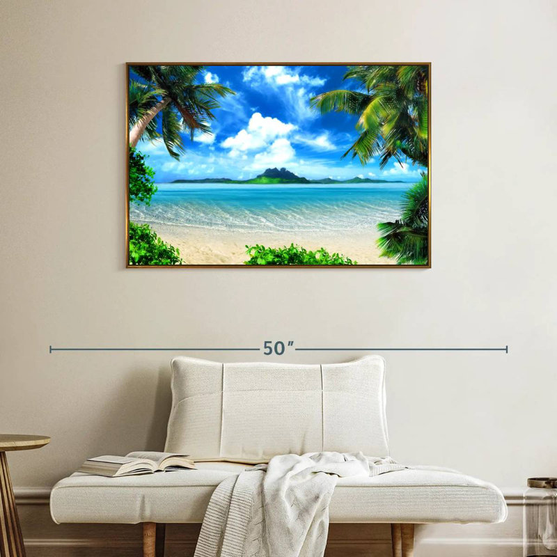 Scène sereine d'Izidora, Cadre flottant doré, 40 po x 27 po