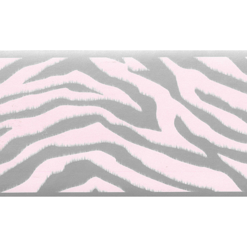 Bordure de papier peint l 15 pi x 6 po abstract zèbre print Tryon