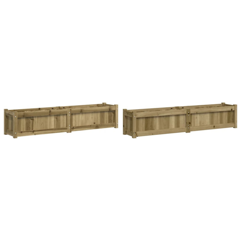 Bringier Garden Planter, 31cm H x 150cm W x 31cm D, White Pine, 2