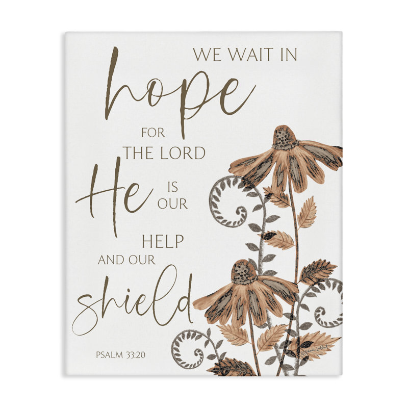 Il est notre aide et sa toile de protection, design par Annie Lapoint, H 48 po x l 36 po