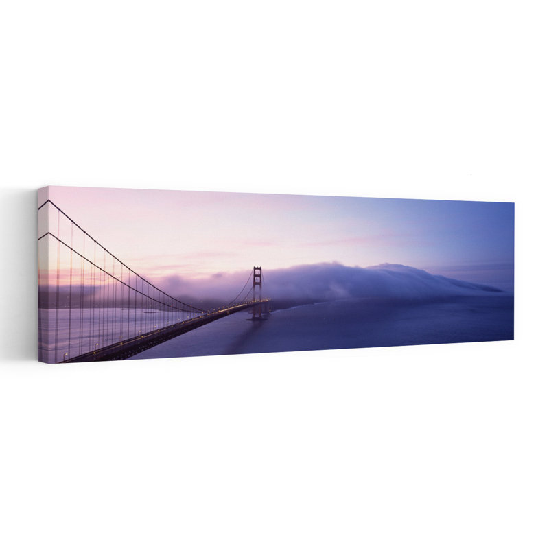 Bridge Across The Sea Golden Gate Bridge San Francisco California USA by Thomas Winz - Wrapped Canvas Panoramic Print