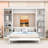 Ellettsville Murphy Bed Wall Bed With Shelves-804117389-753576366-558880495