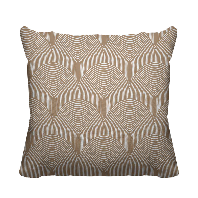 Limpo Indoor/Outdoor Throw Pillow, 16" x 16", Beige