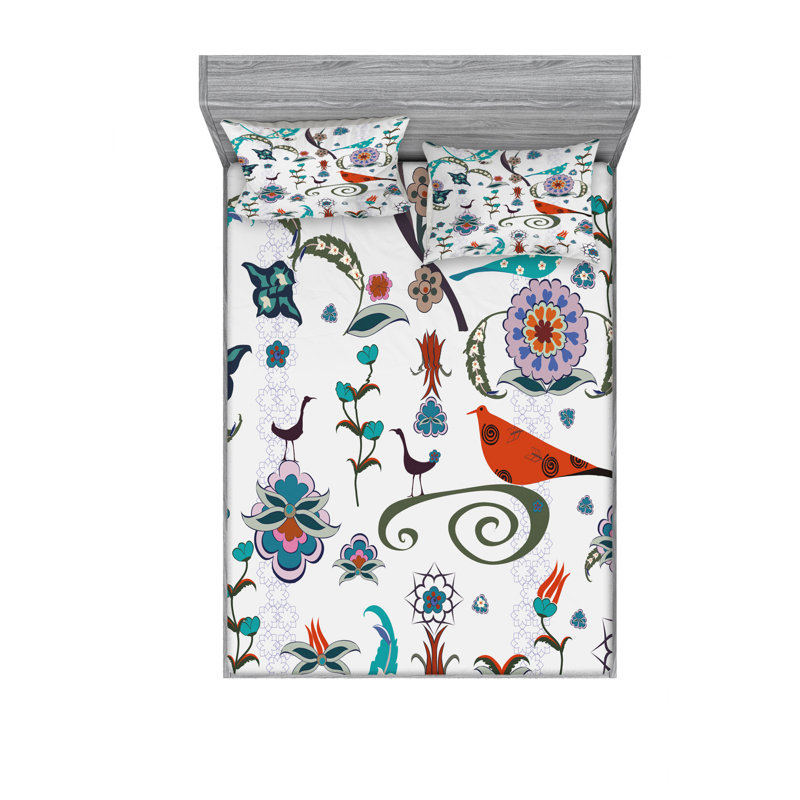 Microfiber Sheet Set, Full/Double Sheet Set with Fitted Sheet