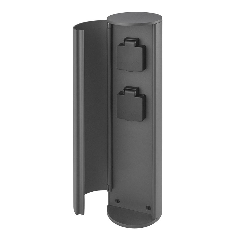 Anthracite Duplex Socket