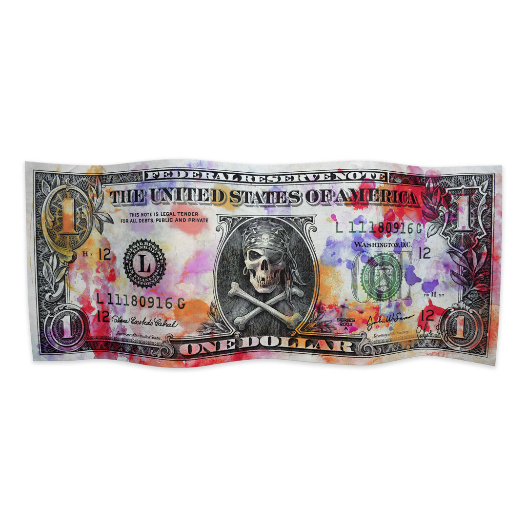 Wanddekoration Pirate Dollar