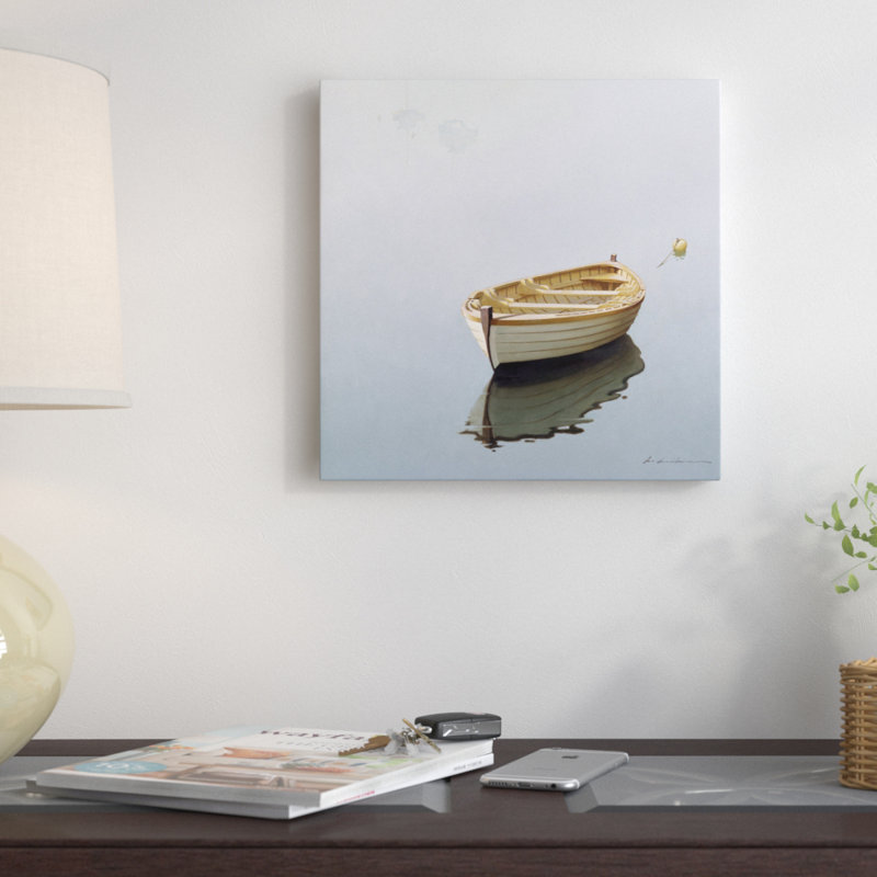 «Row Boat Shadow» par Zhen-Huan Lu - reproduction d'art sur toile tendue avec châssis, H 12 po x l 12 po x P 0,75 po