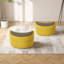 Wooden Top Storage Ottoman Upholstery(Set of 2)-1175006065