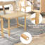 Chaise d'appoint en bois massif Lynel