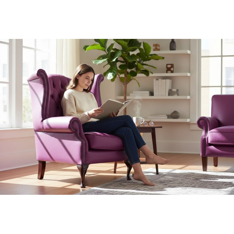Upholstered Wingback Chair