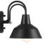 Ensemble de salle de bain 3 pièces 3 lumières noir mat avec meuble-lavabo 15,5 "