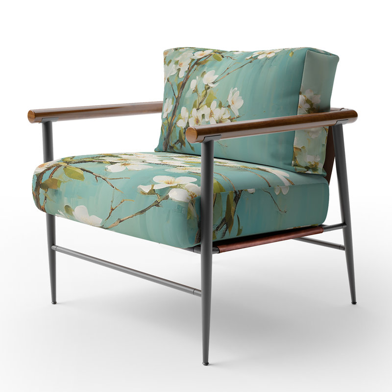 Fauteuil d'appoint Curtisville - Apple Blossom, Noir, noir, noir, noir
