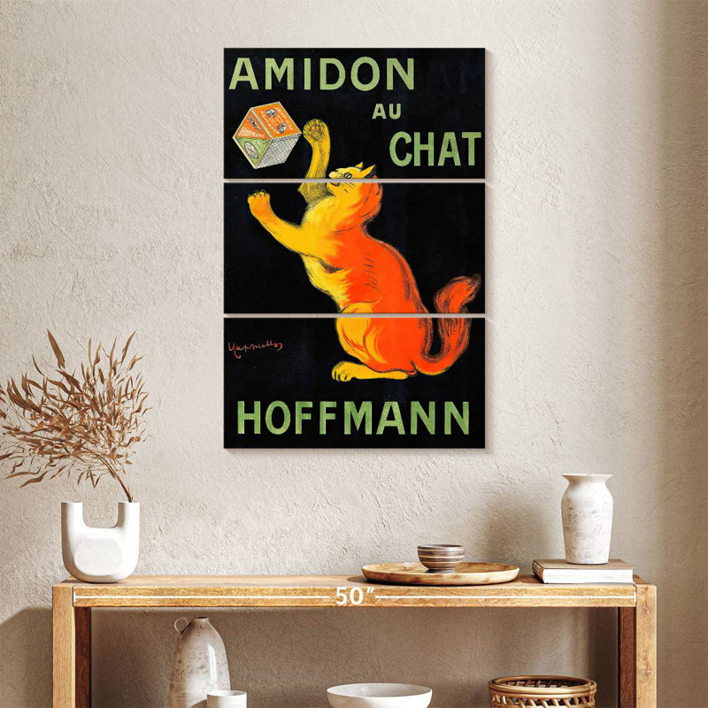 Brampt Amidon Au Chat, H 38 po x l 24 po