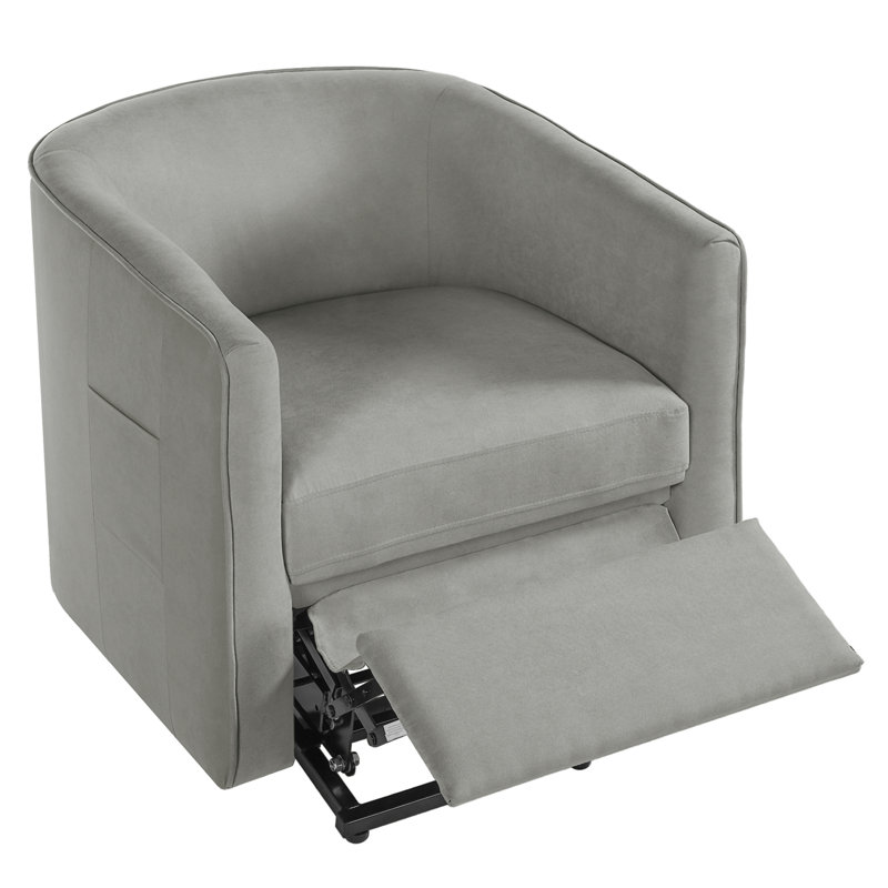 Power Lift Recliner Barrel Shape Recliner Chair Lift Assist Reclining Chair Electric Lift Chair With Footrest And Side Pocket For Seniors