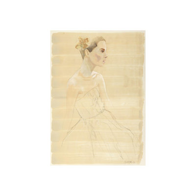 Study - Expectant Print by Sarah Atkinson