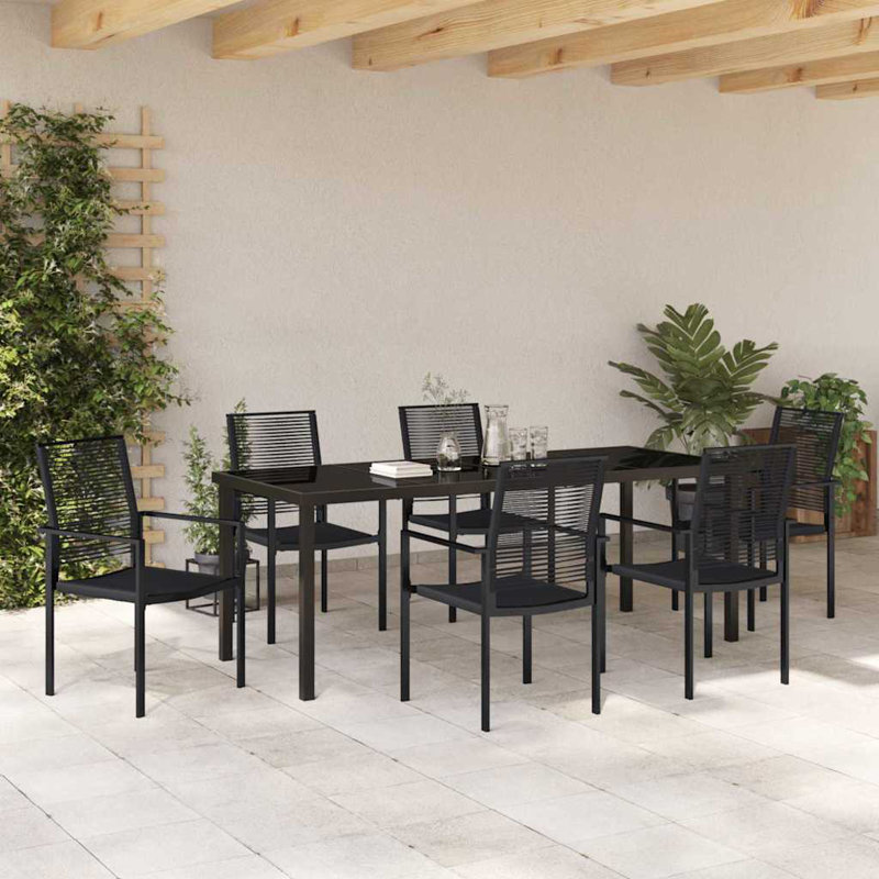 6 - Person Patio Dining Set Rectangular Table