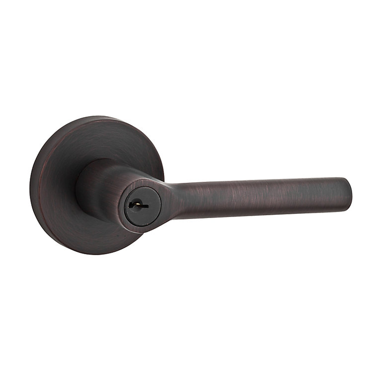 Tubed Door Lever with Round Rose